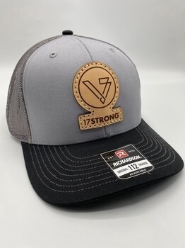 Trucker Hat - Grey/Char/Black - Square Patch