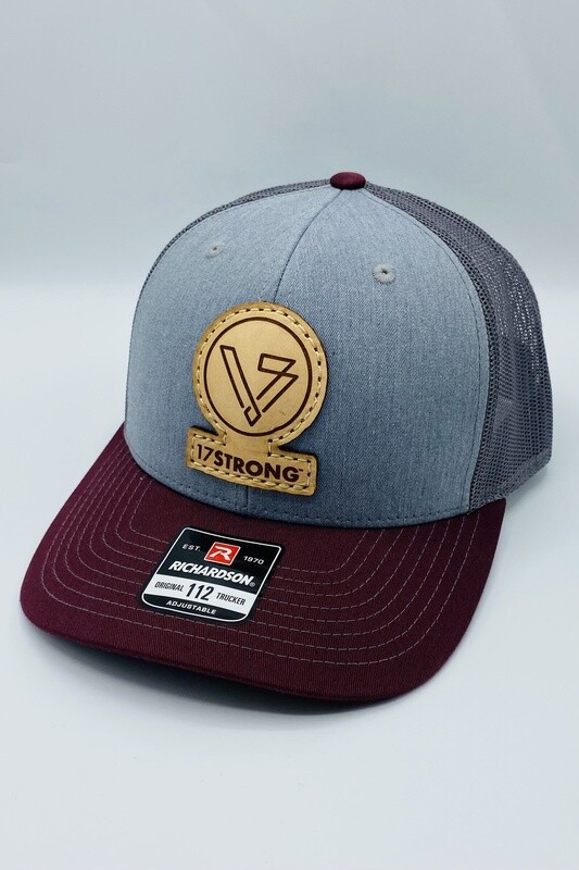 Trucker Hat - Split Charcoal/Navy - Logo Patch