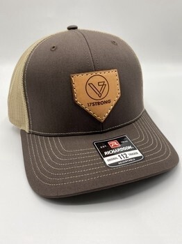 Trucker Hat - Split Brown/Khaki - Home Plate Patch Trucker Hat - Split Brown/Khaki - Home Plate Patch
