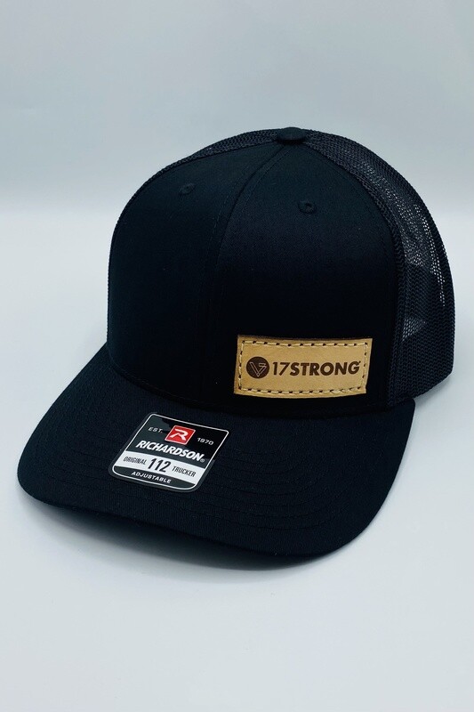 Trucker Hat - Solid Black - Side Patch
