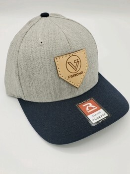 R-Flex Hat - Wool Blend - Heather Grey/Navy - Home Plate Patch