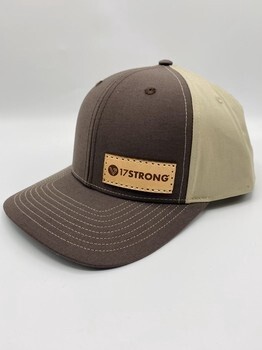 Trucker Hat - Twill Back - Brown/Khaki - Side Patch