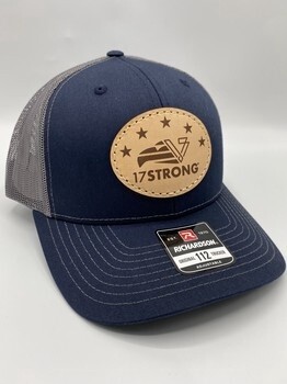 Trucker Hat - Navy/Cream - Eagle Patch