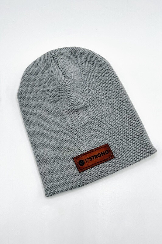 Beanie - Solid - Grey - Side Patch