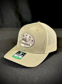 Trucker Hat - Split Loden/Dark Khaki - Eagle Camo Patch