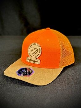 Trucker Hat - Combo Blaze/Old Gold - Logo Patch