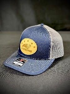 NEW Trucker Hat - Split Navy/Grey - Eagle Patch