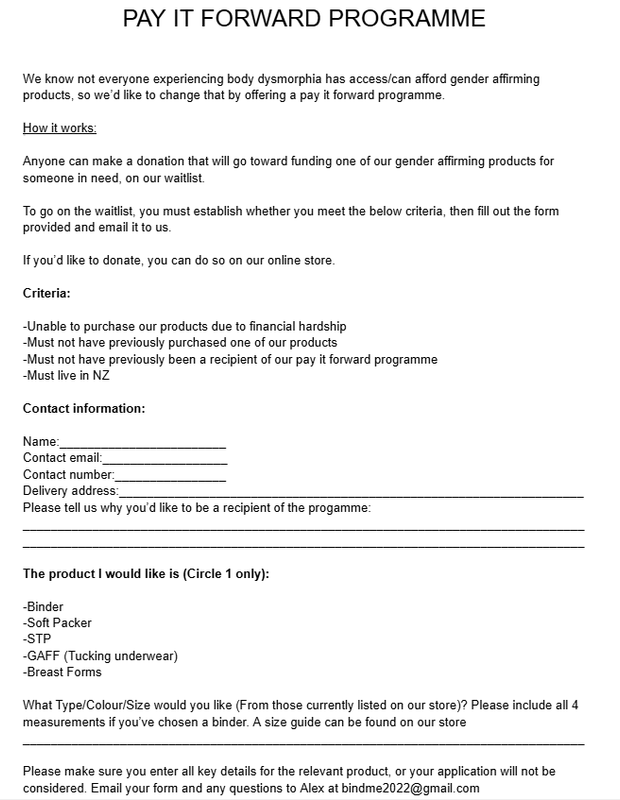 Pay it forward- Recipient