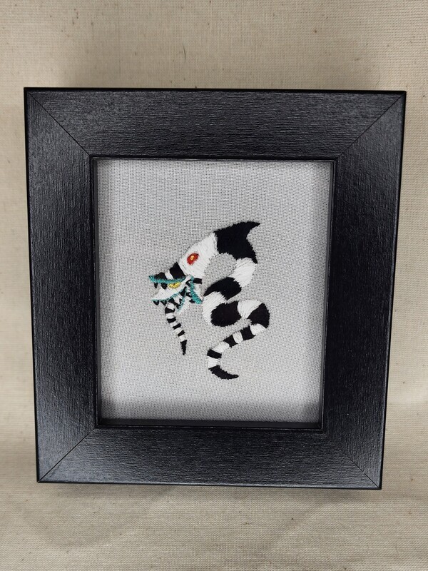 Beetle Juice Sand Worm Embroidery