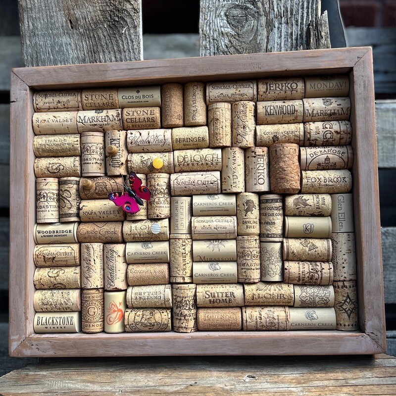 Mauve Wine Cork Board