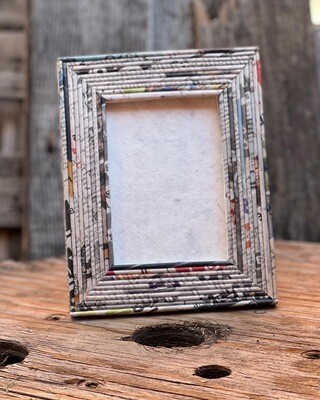 Recycled Newspaper Frame
