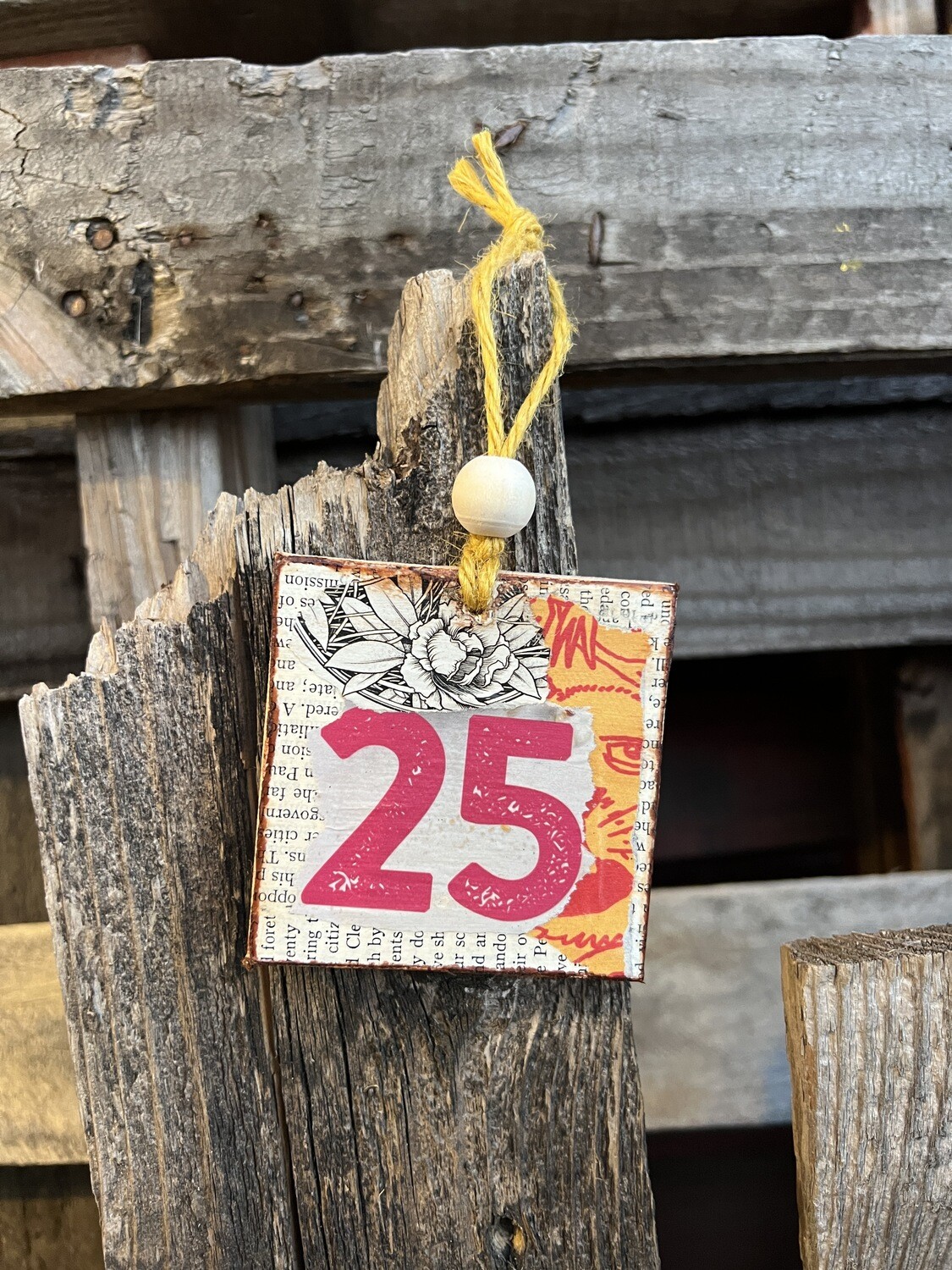 The 25th Collage Ornament