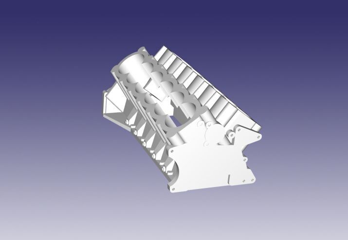 Aluminum billet dual overhead 12cyl Y block