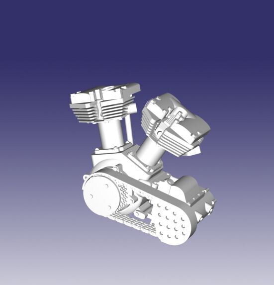 harley v twin engine