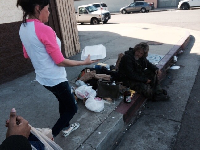 Meals to the homeless