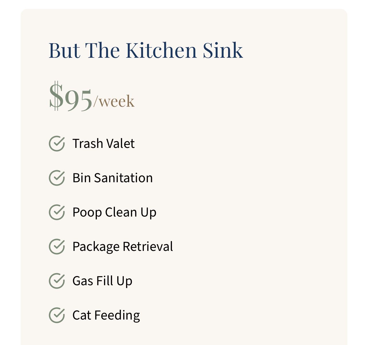 But The Kitchen Sink