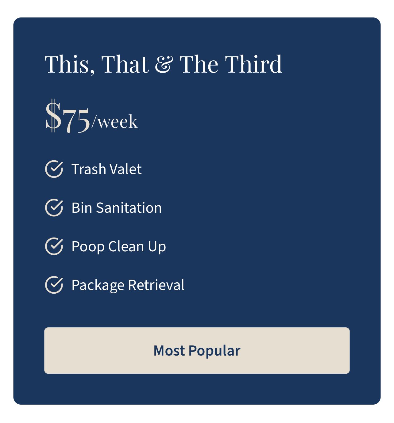 This, That &amp; the Third