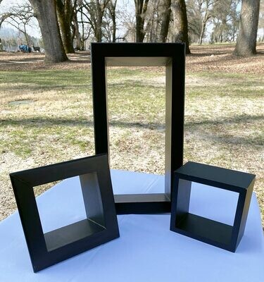 Black Shadow Boxes Assorted Sizes