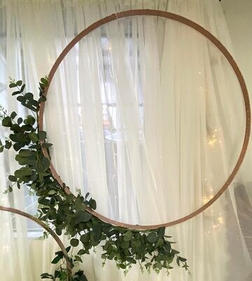 Rose Gold Hoop Display