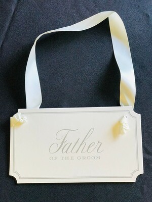Father of the Groom Hanging Sign
