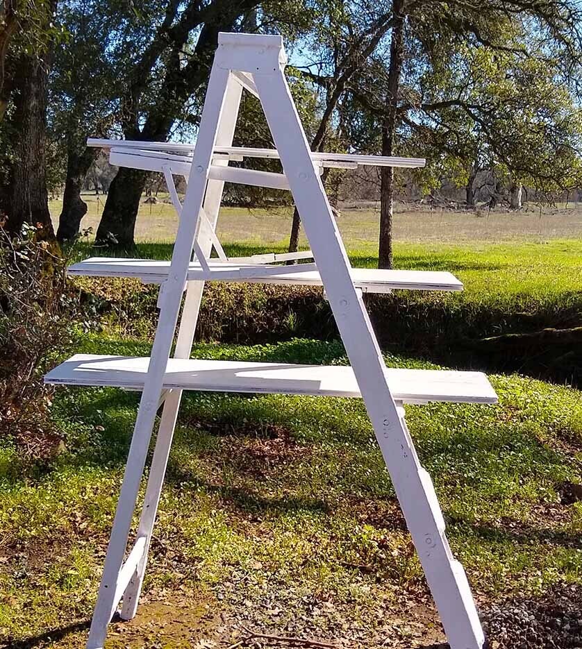 Ladder Displays with Shelves