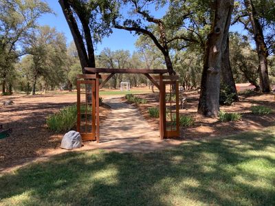 Wooden Arch with Doors