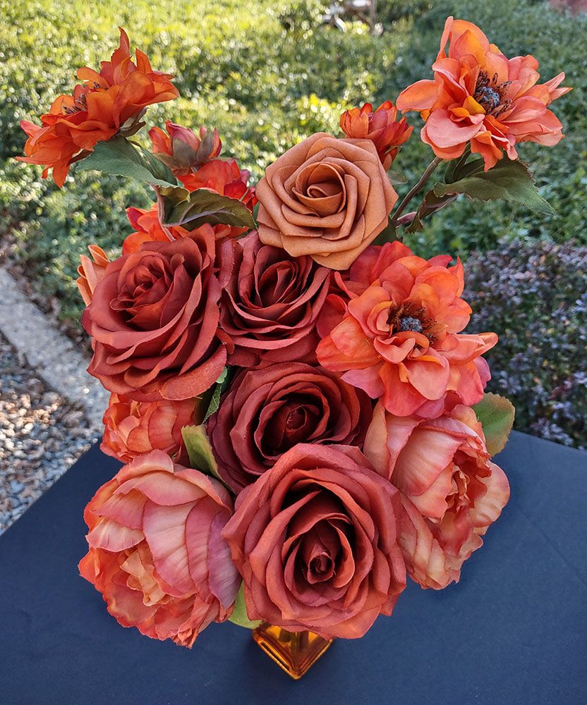 Assorted Rust Colored Flowers