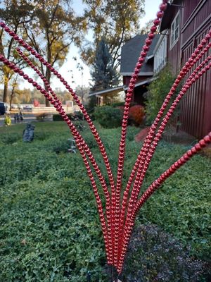 Red Beaded Sticks