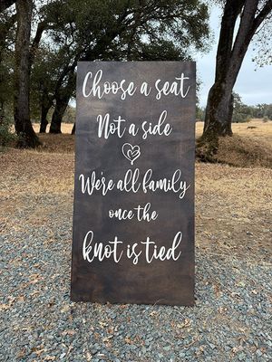 Choose a Seat Sign