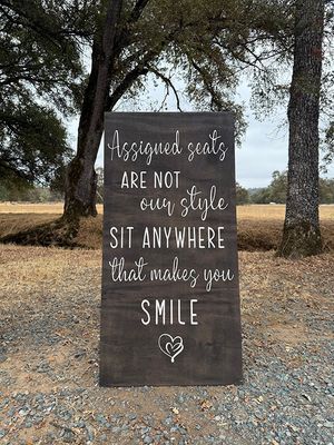 Assigned Seating Sign