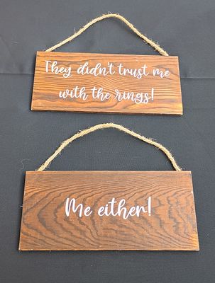 Ring Bearer Signs