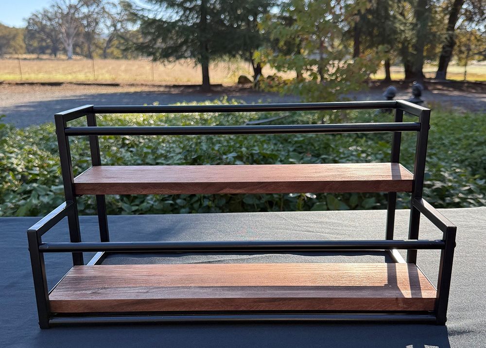 Two-Tiered Beverage Shelves