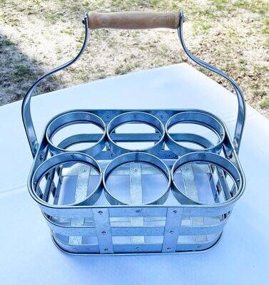 6 Bottle Galvanized Wine Holder 6 Bottle Galvanized Wine Holder