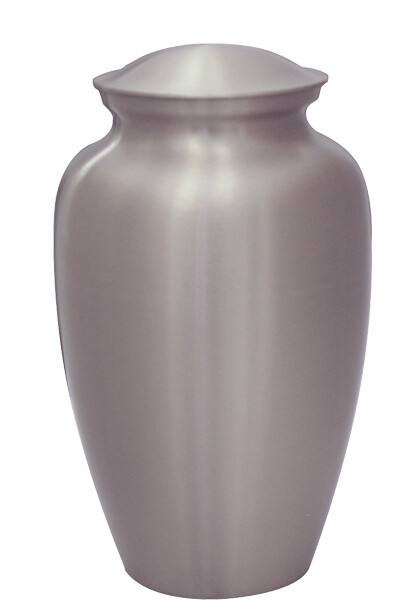 Satin Pewter Urn