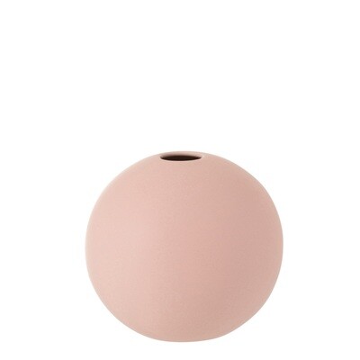Vaso sfera opaco rosa