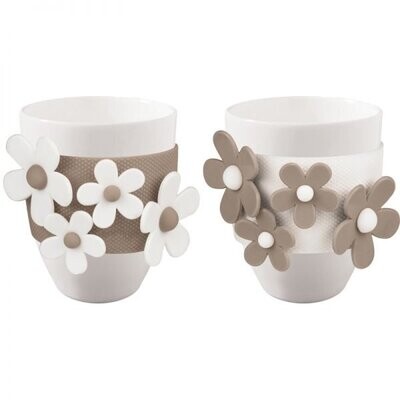 Set 2 mug Flower Glam
