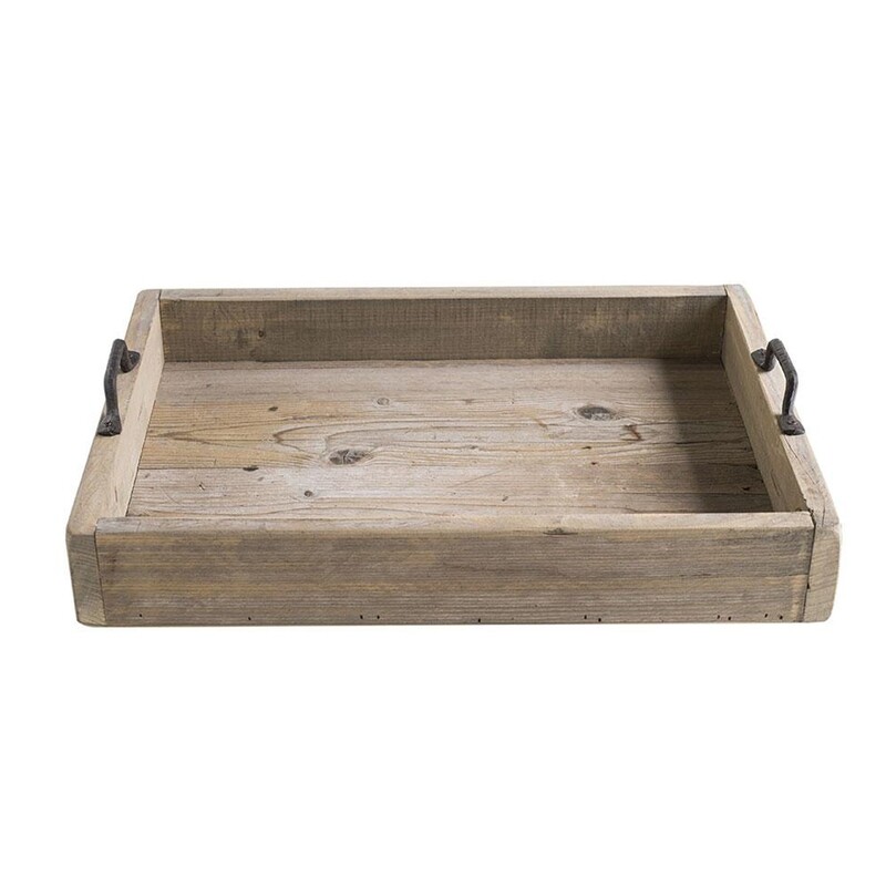 Vassoio in legno riciclato