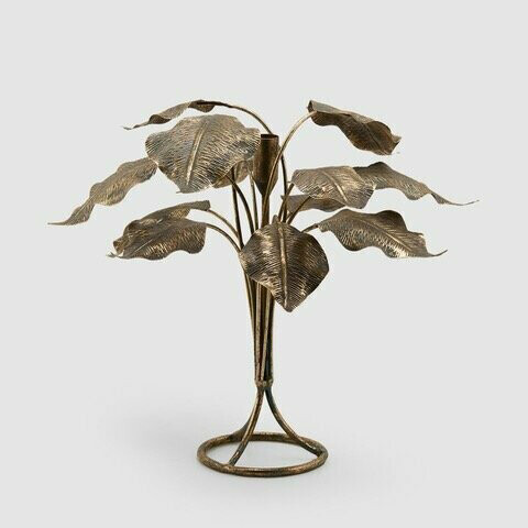 Portacandele foglie calla