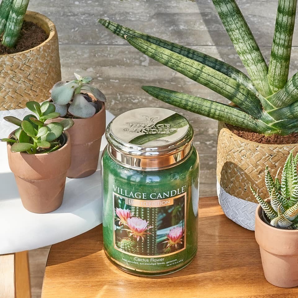 Village Candle Cactus Flower 26oz