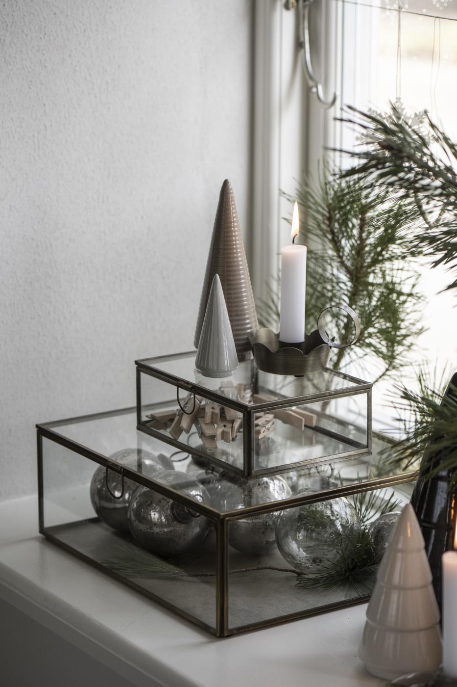 Scatola vetro vintage