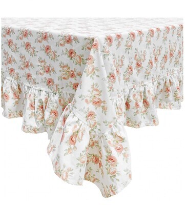 Tovaglia Annette con balza 160x200cm