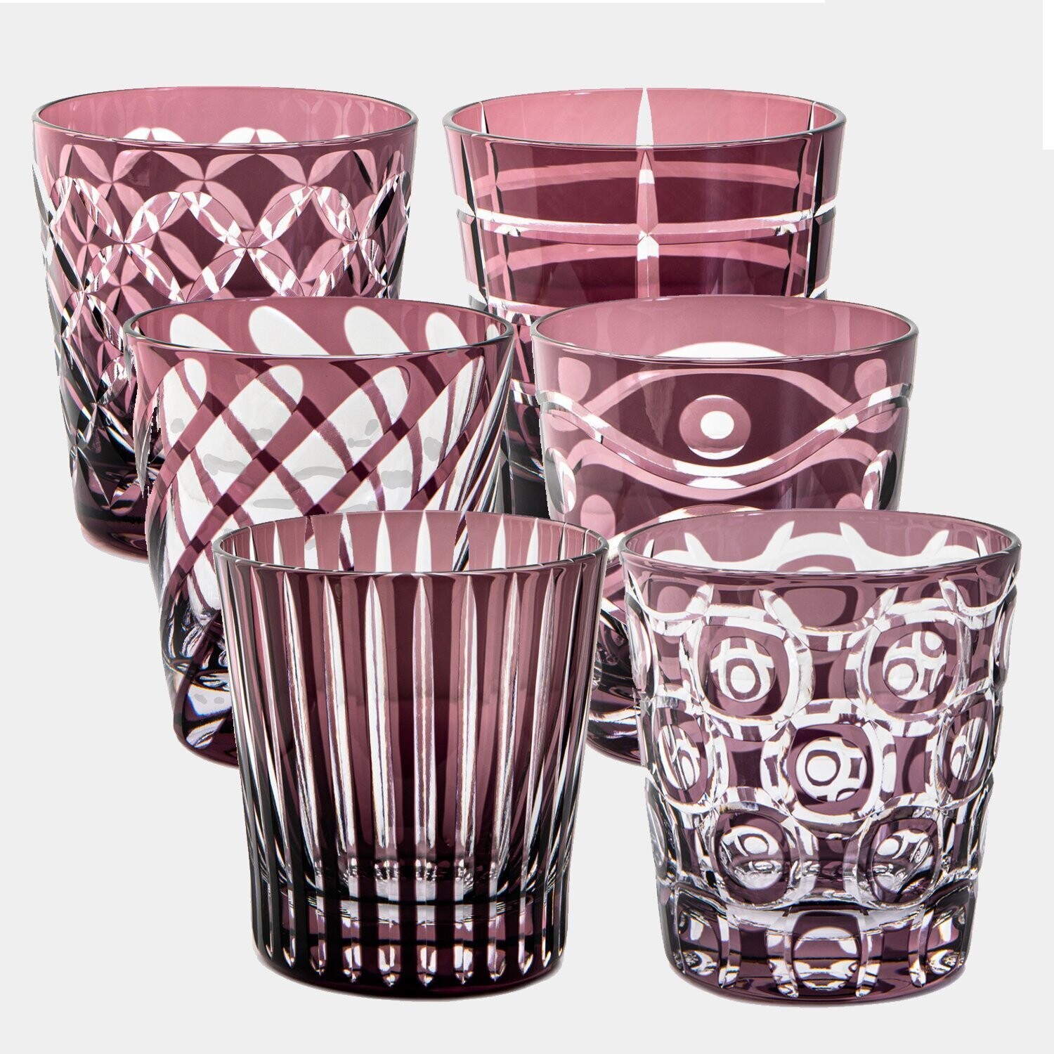 Set 6 bicchieri Luxury purple