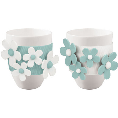 Set 2 mug Flower Glam
