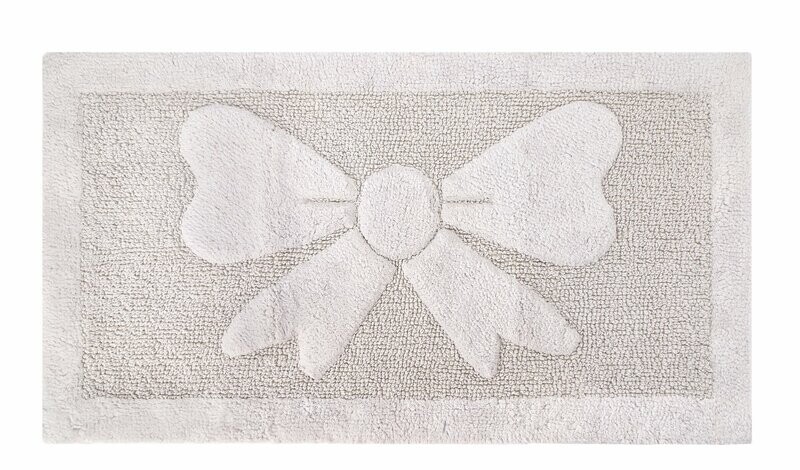 Tappeto fiocco bianco perla