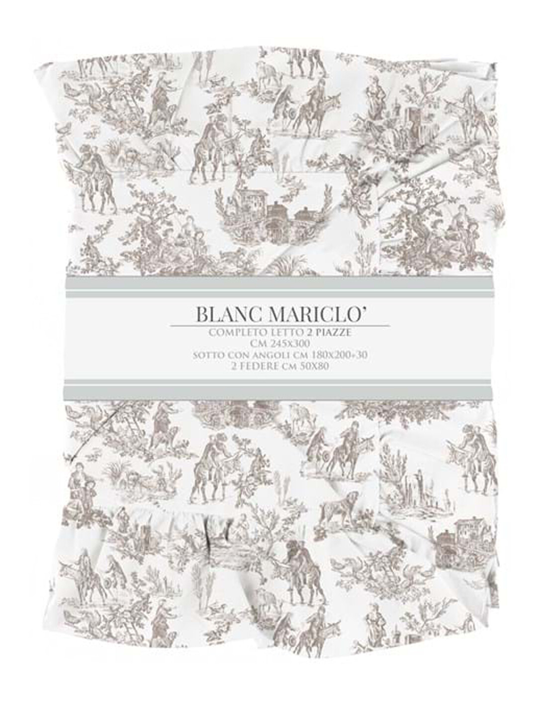 Completo letto matrimoniale Toile de Jouy