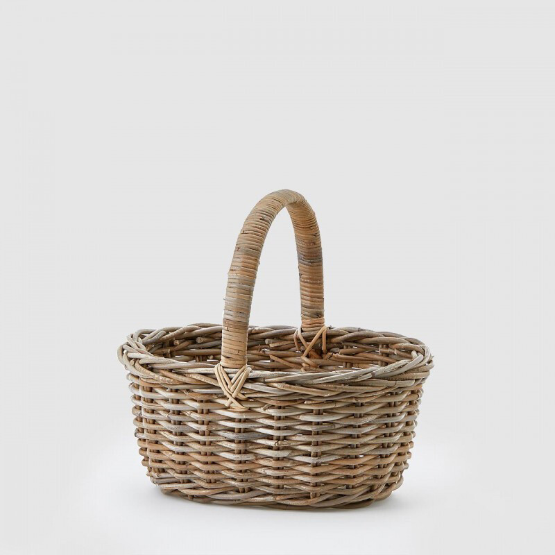 Cesto rattan con manico