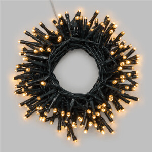 Catena luminosa a batteria 180 led bianco calda