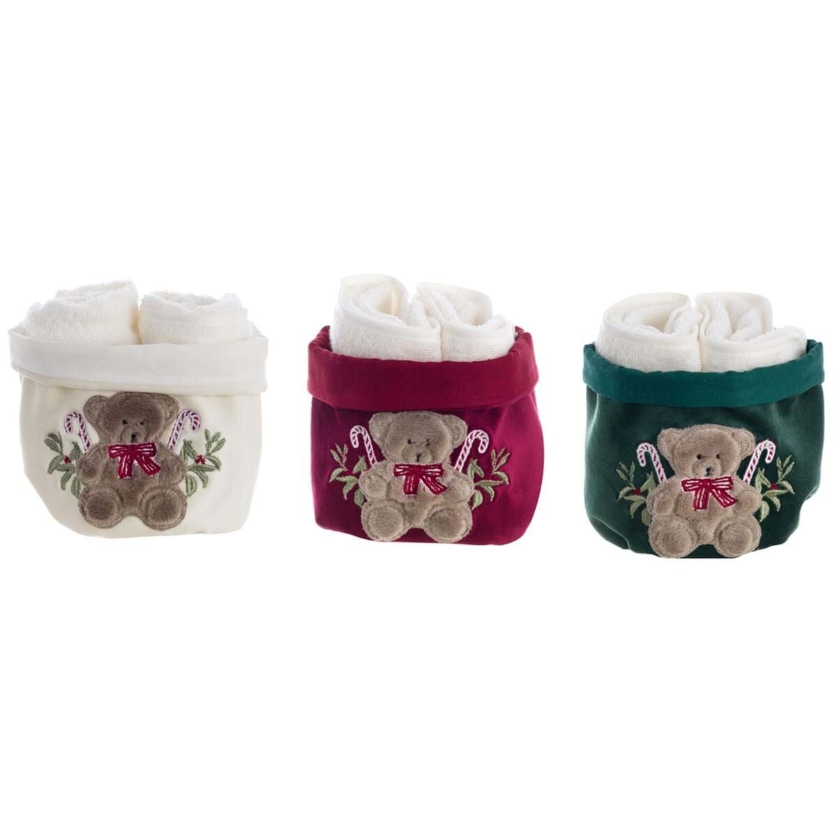 Cestino con lavette Teddy Bear