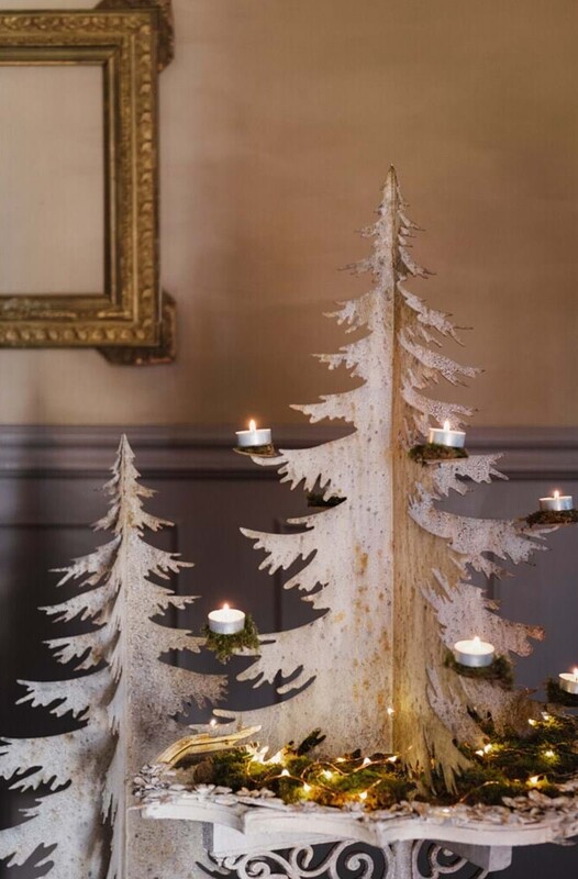 Portacandela albero di natale Natale Antico Portacandela albero di natale Natale Antico