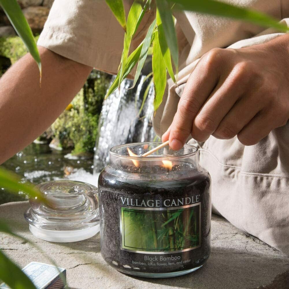 Village Candle Black Bamboo 16oz